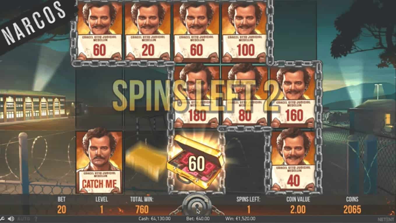 screenshot of earn points at Narcos