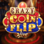 Live Crazy Coin Flip logo banner.