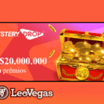 imagem da promoção de caixas misteriosas na LeoVegas cassino.