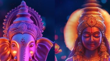 The remover of obstacles, Ganesha, and the goddess of prosperity, Lakshmi side by side. Both closely associated with Diwali.