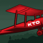 ilustração do avião que faz parte do jogo KTO High Flyer que participa da promoção de cassino.