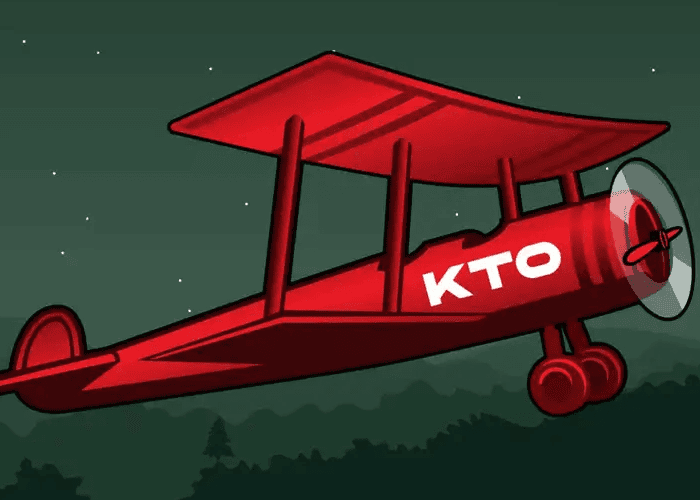 ilustração do avião que faz parte do jogo KTO High Flyer que participa da promoção de cassino.