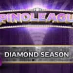 Signs reading "Spinoleague" and "Diamond Season" adorned with big and small diamonds.